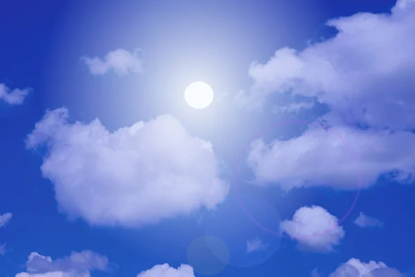 Gün ışığı ve mavi gökyüzü — Stok fotoğraf