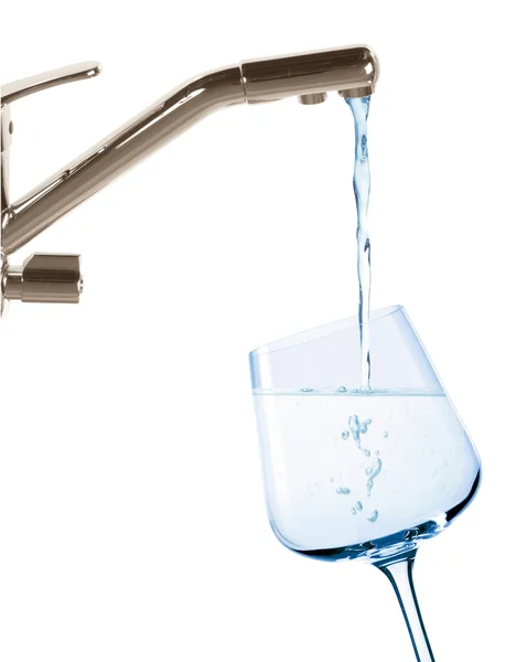 饮用自来水 — 图库照片