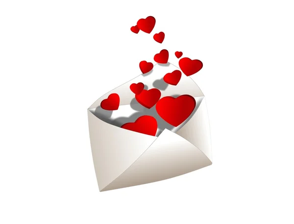 Full of love envelope — Stock Photo, Image