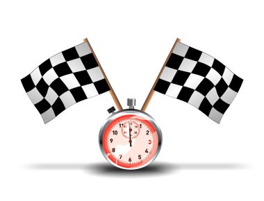 Racing stop-watch clipart