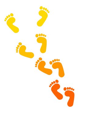 Foot print clipart