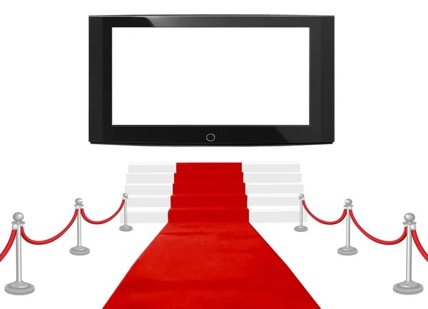 Tappeto rosso grande schermo — Foto Stock
