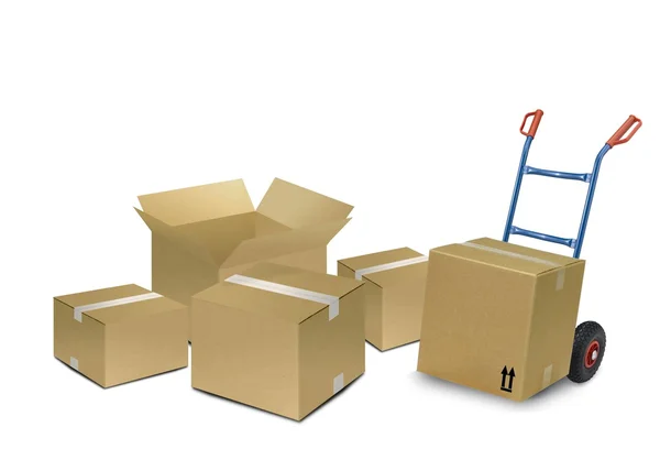 Caixas de entrega — Fotografia de Stock