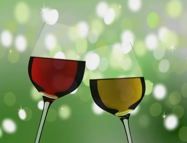 Bicchieri di celebrazione — Foto Stock