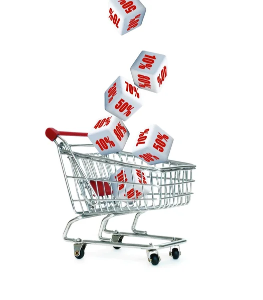 Discount cart — Stock Photo, Image