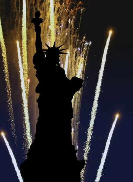 Liberty fireworks — Stock Photo, Image