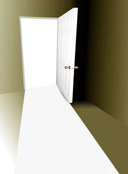 Öppen dörr — Stockfoto