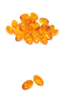 Cod liver oil capsules 004 clipart