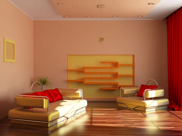 Modern inredning av ett rum. — Stockfoto