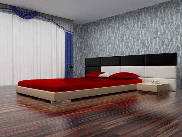 Interno moderno di una camera da letto . — Foto Stock