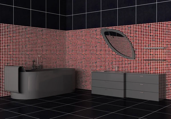 Inredning i ett modernt badrum. — Stockfoto