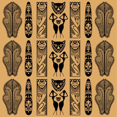 Ethnic African decorative pattern clipart