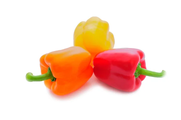 Three bright peppers — Stock Photo, Image