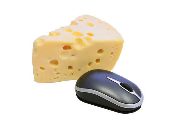 Maus und Käse lizenzfreie Stockbilder
