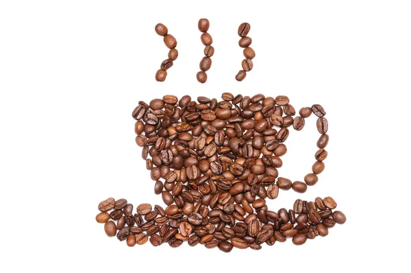 Taza de granos de café —  Fotos de Stock
