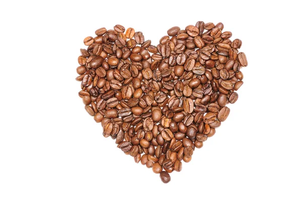 कॉफी बीन्सचे हृदय — स्टॉक फोटो, इमेज