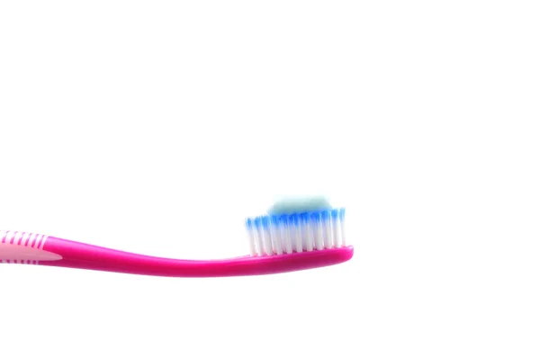 Изолированная зубная щетка — стоковое фото