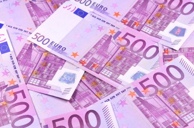 Background of euro banknotes clipart