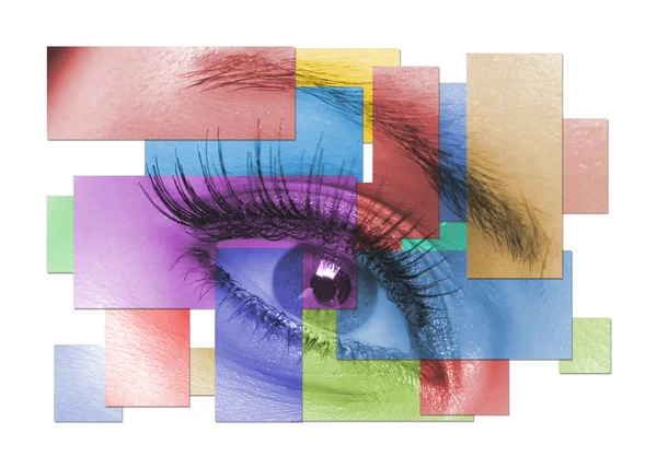 The macro female eye — Stock Photo, Image