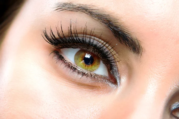 L'occhio macro femminile — Foto Stock