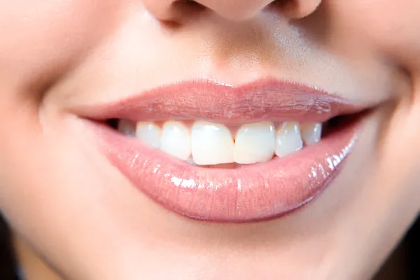 Крупним планом рот дівчини Ліцензійні Стокові Зображення