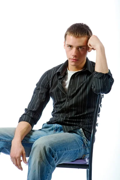 The thoughtful young man — Stock Photo, Image
