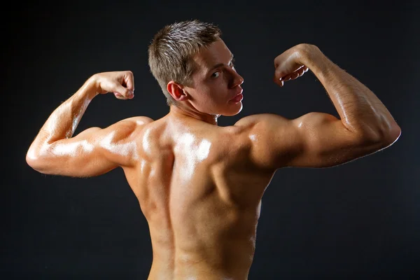 The young man with the exposed torso — Stock Photo, Image