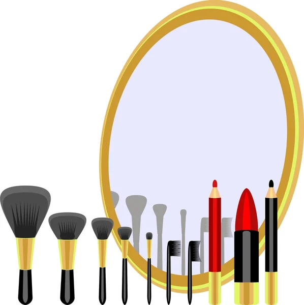 Set für Make-up — Stockvektor