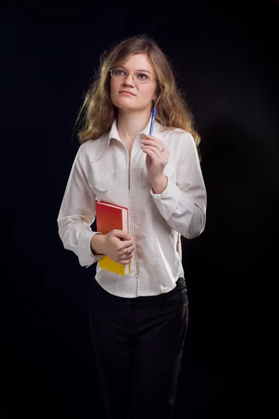 Ung student kvinna — Stockfoto