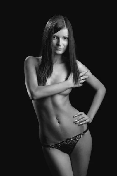 Perfect nude girl torso — Stock Photo, Image