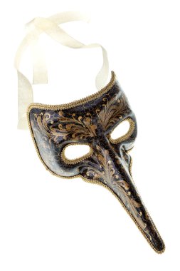 Black and gold venetian mask i clipart