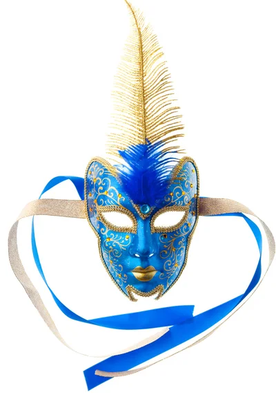 Blaue und goldene Maske — Stockfoto