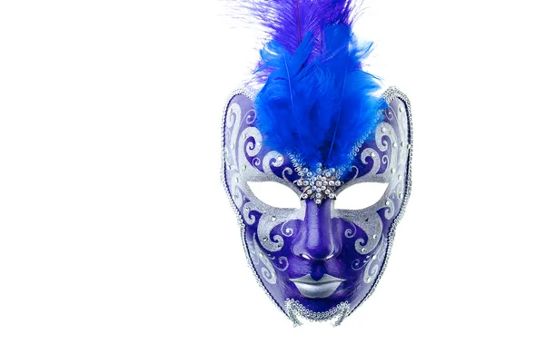 Синяя и серебряная маска — стоковое фото
