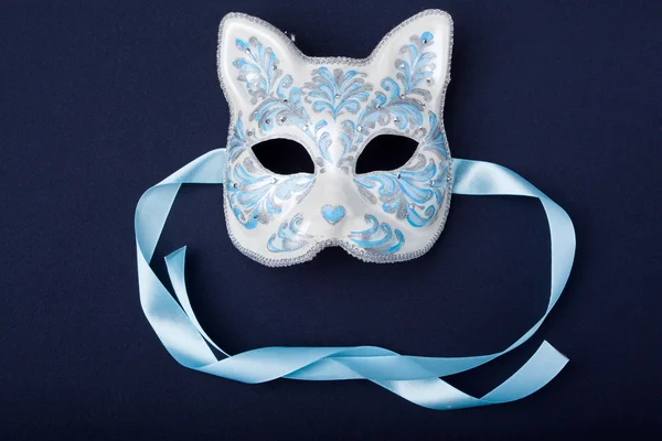 Máscara azul y plata —  Fotos de Stock