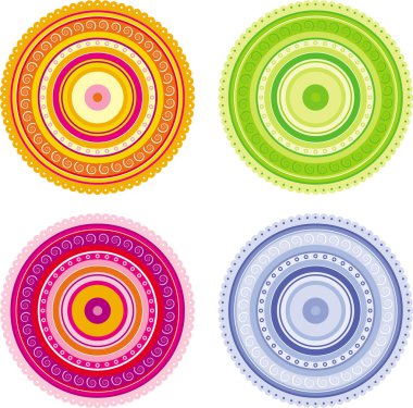 Motley circles clipart