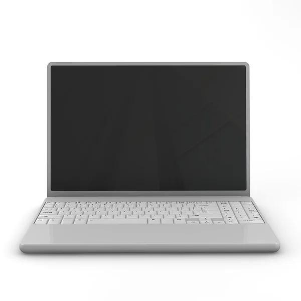 Laptop Isolerad. — Stockfoto