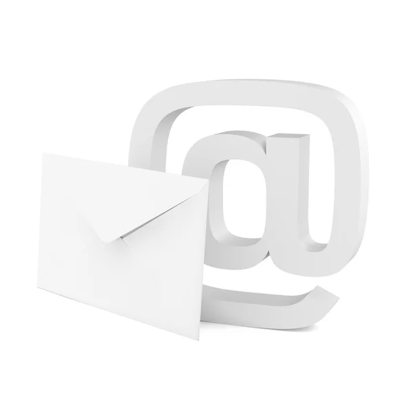 Symbool en envelop — Stockfoto