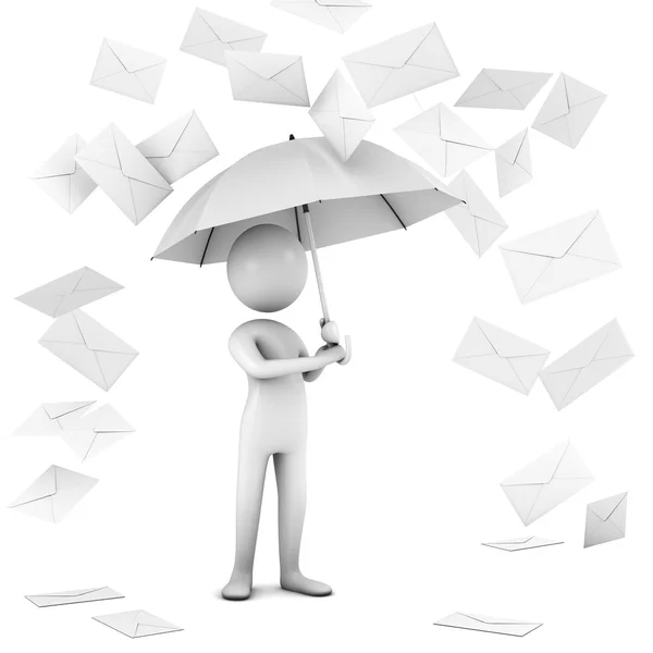 Regen voor mail. — Stockfoto