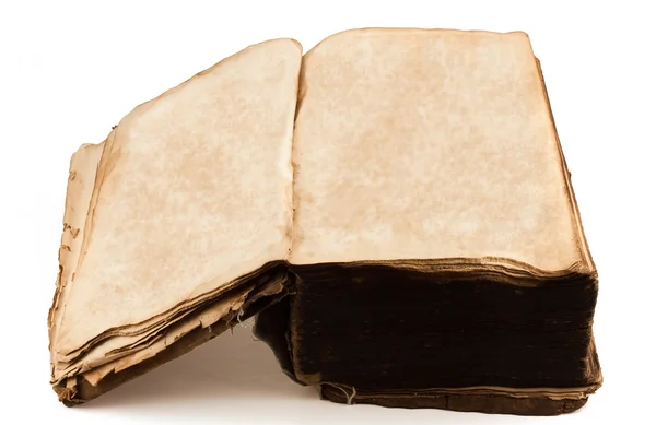 Antique tome opened with blank pages — Stock Photo, Image