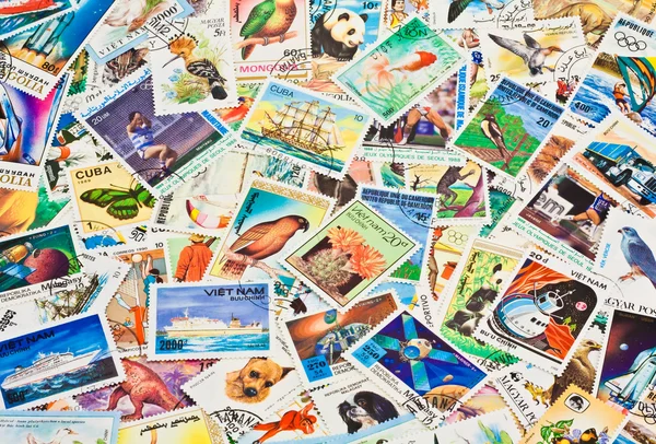 Colección de sellos — Foto de Stock