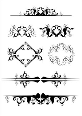 Ornamental elements clipart