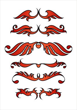 Ornamental elements clipart