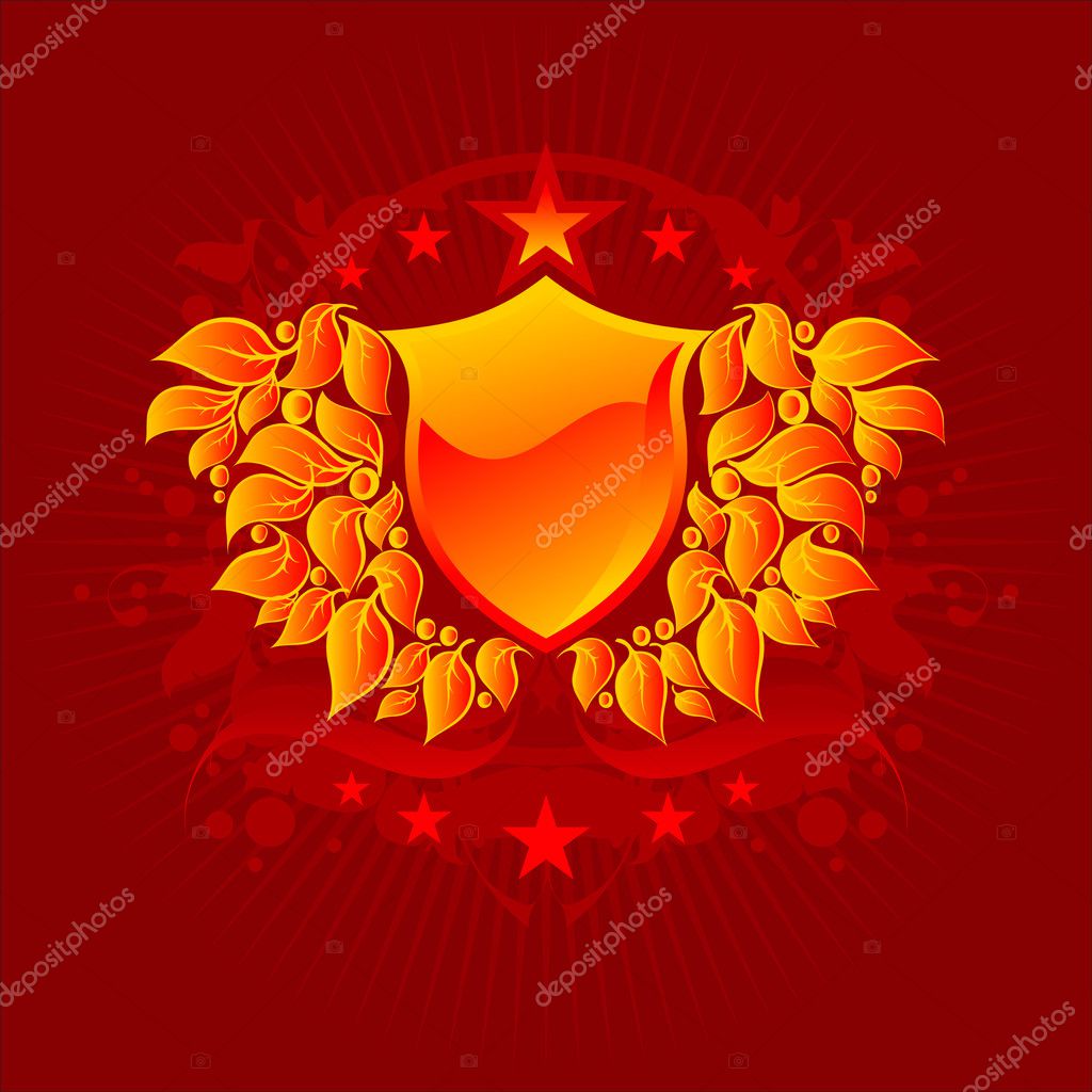 Ornamental shield Stock Vector by ©kjolak 3406749