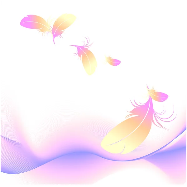 Abstract feather — Stock Vector