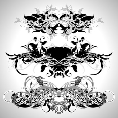 Ornamental elements clipart