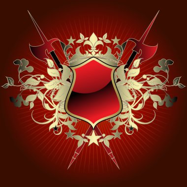 Ornamental shield clipart