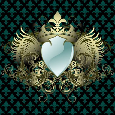 Ornamental shield clipart