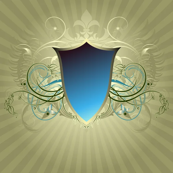 stock vector Ornamental shield