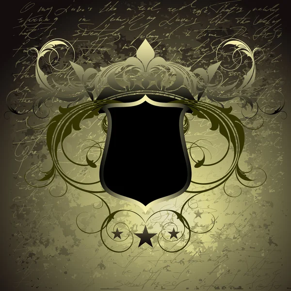 Escudo ornamental — Vector de stock