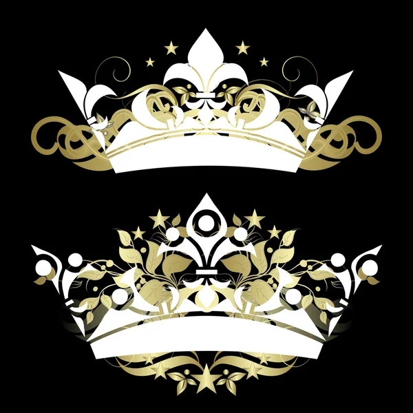 Украшенная корона — стоковый вектор